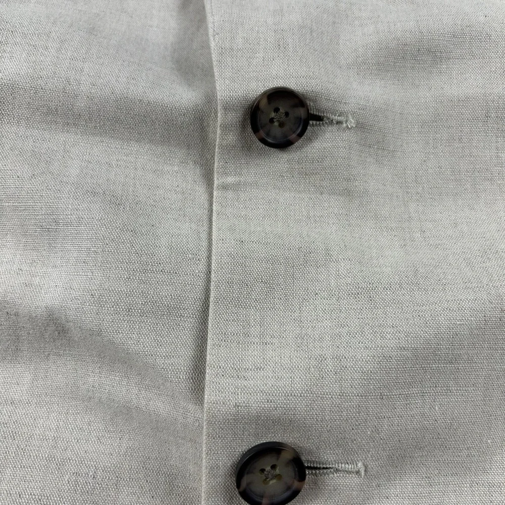 Banana Republic Blazer Mens 42R Beige Linen Cotton 3 Button‎ Sport Coat Summer